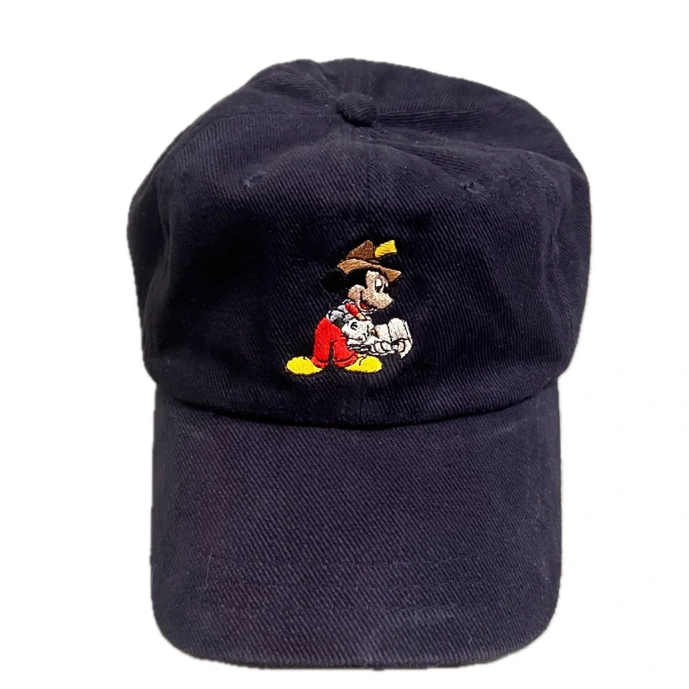 Rare Mickey Mouse Walt Disney World Parks News Newspaper Baseball Hat vintage